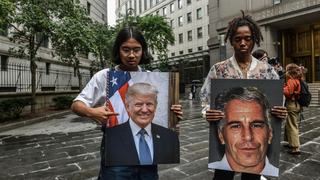 Trump and Jeffrey Epstein Shown Palling Around Party at Mar-a-Lago in Unearthed Footage from 1992